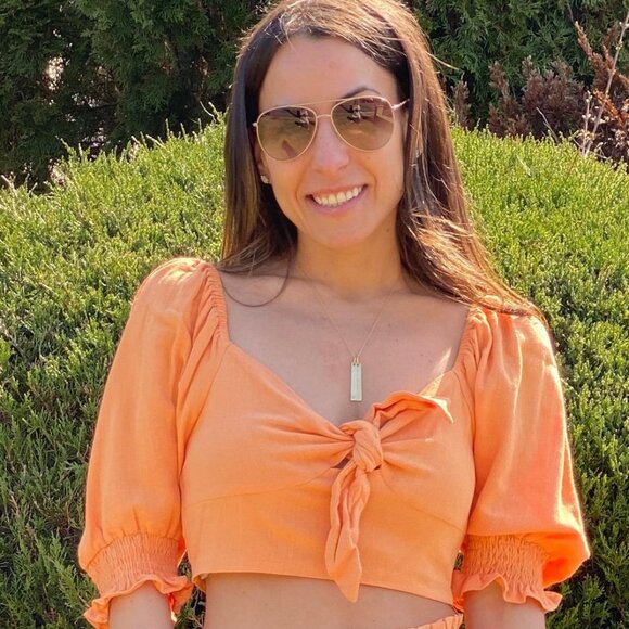 Lush Tops - Cropped Sweetheart Top